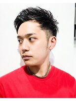 フジヤマ バーバー ショップ(FUJIYAMA BARBER SHOP)&nbsp;七三オールバックツイストパーマコンマヘア