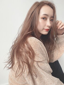 シェルター バイ トウキョウ(Shelter by TOKYO) フリンジウェーブパーマ×アッシュベージュ