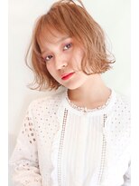 ノースイースト 登戸店(northeast)&nbsp;ボブ巻髪/オレンジカラー