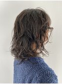 wave perm ×  ash beige