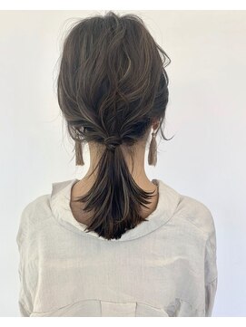 ブルー(BLUE) 《Blue新田》ハイライト×カジュアルアレンジ