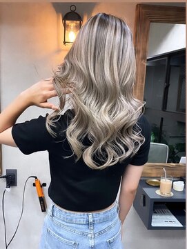 サニー 渋谷(SUNNY) バレイヤージュ、ココアベージュ、ハイライト、グレージュカラー