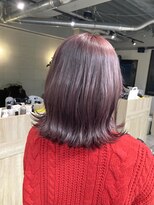 コワファーストナガサキシャンプーボーイ(COIFF1RST NAGASAKI SHAMPOO BOY)&nbsp;ブリーチ1回 ピンクベージュ