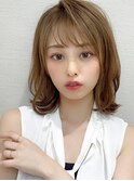 大人かわいい似合わせカット/こなれミディ/外ハネくびれヘア新宿