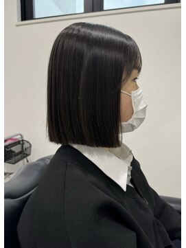 ビューティーサロン クロス(CROSS) 切りっぱなしボブ