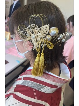 卒業式ヘアセット