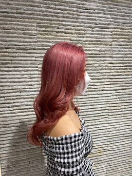 ビス ヘア アンド ビューティー 西新井店(Vis Hair＆Beauty) 【ハイトーンカラー】ピンクカラー