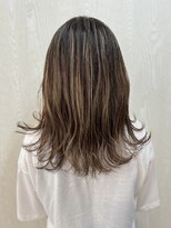 ヘアーアンドビューティーガーデン(HAIR AND BEAUTY GARDEN)&nbsp;ダブルカラーバレイヤージュベージュカラー白髪ぼかしハイライト