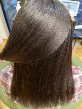 プレーゴ美容室の写真/今までうまくいかなかった方に！ダメージレスで自然なストレートを実現◎毎日のお手入れも簡単に♪