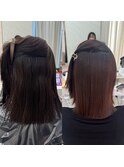 内側の強い癖もサラサラストレートに[30代40代50代60代]