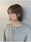 耳かけタッセルボブにサイドバングですきま埋め☆