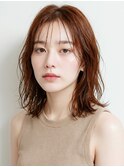 20代/モテ髪/小顔カット/薄めバング/イメチェン/大人可愛い/上田