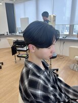 ビカム 名駅(become)&nbsp;曲がる縮毛矯正×センターパート/名古屋/毛流れヘア/メンズヘア