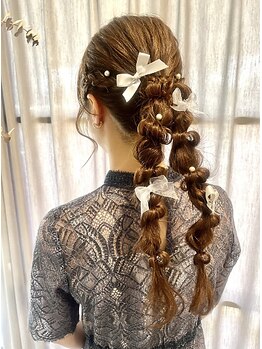 アン(un.)の写真/結婚式、パーティーなどお客様の特別な日を誰よりも”華やかに可愛く”仕上げさせていただきます◎