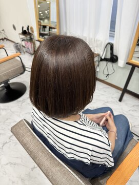 美容室 グリリ(guriri) 表面のメテオストレートとメテオカラー