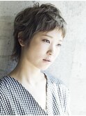 20代～50代くびれウルフ◎マニッシュブリーチくすみベージュ