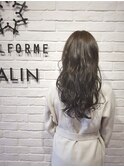 エドル　透け感アッシュ