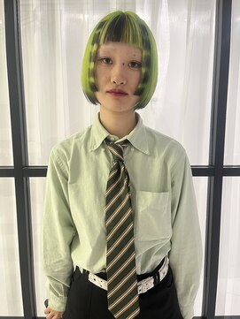 ヴァイス 新宿店(VAICE) ネオングリーン ボブ