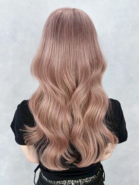 アルバム 新宿(ALBUM SHINJUKU) おくれ毛前髪ブリーチホワイトベージュ韓国ヘアロング_ba558261