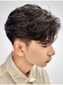 大分ニュアンスパーマセンターパートフェザーパーマ毛流れパーマ