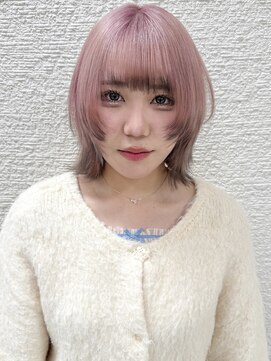 ケンジ 平塚ラスカ店(KENJE) ピンクカラー/デザインカラー/平塚ブリーチカラー/ハイトーン