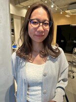 ソラス 緑地公園店(SOLAS)&nbsp;明るめアッシュ　ミディアムロング