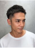 MEN’S HAIR/サーフカール/刈り上げセンターパート/橋本駅