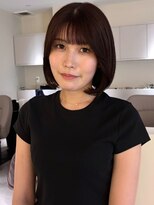 ユニバイリサ 天神大名店(uni by risa)&nbsp;レイヤーボブ ショート 顔周りカット グレージュカラー 艶髪