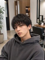 MEN's Baguz MEN'Sカット/ MEN'Sパーマ/ MEN'Sカラー 無造作束感マッシュパーマ韓国風メンズウェーブ