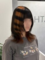 ヴィヒタ 川越 本川越(VIHTA.)&nbsp;小顔レイヤー×デザインカラーオレンジカラー川越本川越