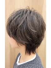 アルファ 深井店(ALPHA)&nbsp;ハイライトで魅せるマッシュショートウルフ