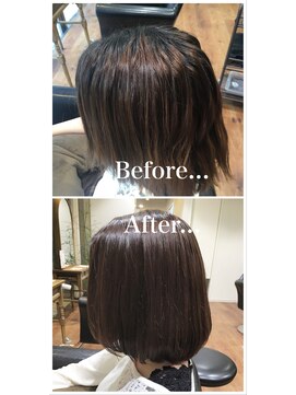 ルシード スタイル ルッツ(LUCIDO STYLE RUTTU) うねり撃退。ストレートボブ。［お客様］［林］