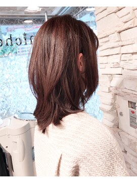 ミッシェル アフロート(michelle afloat) 10代20代30代40代50代小顔Cカーブレイヤートップ後頭部丸み