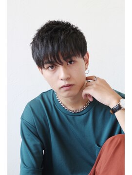 ソイクフ 高田馬場店(SOY-KUFU) MEN'S HAIR 束感アッシュブラックショート