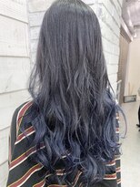 キラ 渋谷(KILLA) ネビージュ_ネイビーカラーフレンチボブ【原宿 北間】