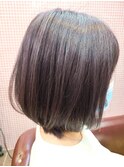 ラベンダーグレージュ・ショートボブ