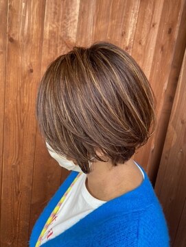 リミックス 飯塚店(Remix) 大人ショート×ハイライトカラー◎20代30代40代50代