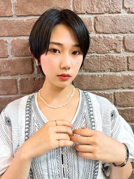 レス 仙台(Less) 大人可愛いスッキリショート×ダークカラー