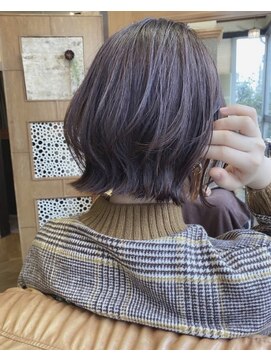 フォルメージ(formage) 外ハネボブ×ラベンダーブラウン