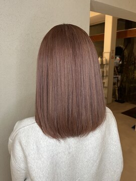 アンプヘアー 桂店(unpeu hair) ピンクベージュカラー　京都　桂