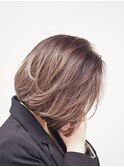 内巻きボブ/前下がりボブ/ハイライト/30代/40代/50代/梅田