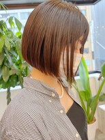 ロンドシエル 横浜(Lond ciel)&nbsp;前下がりボブ前髪×ショコラアッシュ【横浜】