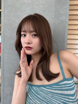 ロンド マーレ 天神大名店(Lond mare) ピンクブラウン/暖色カラー/カシスピンク/韓国ヘア/顔周りカット