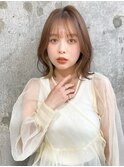【福島】インナーカラー韓国風外ハネくびれボブ