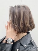 ハイライトカラー/かわいいショートボブ/30代40代