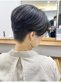 バレイヤージュ髪質改善おさまる透明感白髪染めグレージュ中野