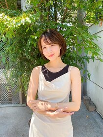 アンバー 池袋(amber) 切りっぱなしボブ/美髪/ピンクブラウン[池袋駅]