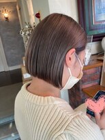 ２丁目３番地美容室&nbsp;アッシュグレー×ぷつっとボブ