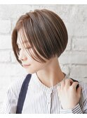 ショートカット×ひし形ショートボブ×前髪あり20代30代40代 s03