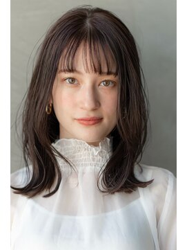 エースハバナ 渋谷(1 HAVANA) 大人かわいい/20代30代/バングカット/ダークオリーブ